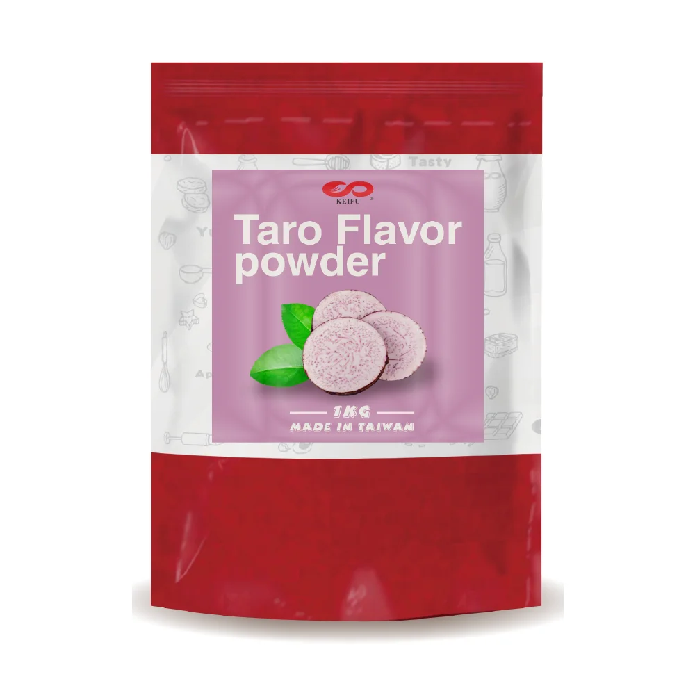 KEIFU Taiwan Taro Fruity Flavor Powder For Bubble Milk Tea Beverage Powder 1kg