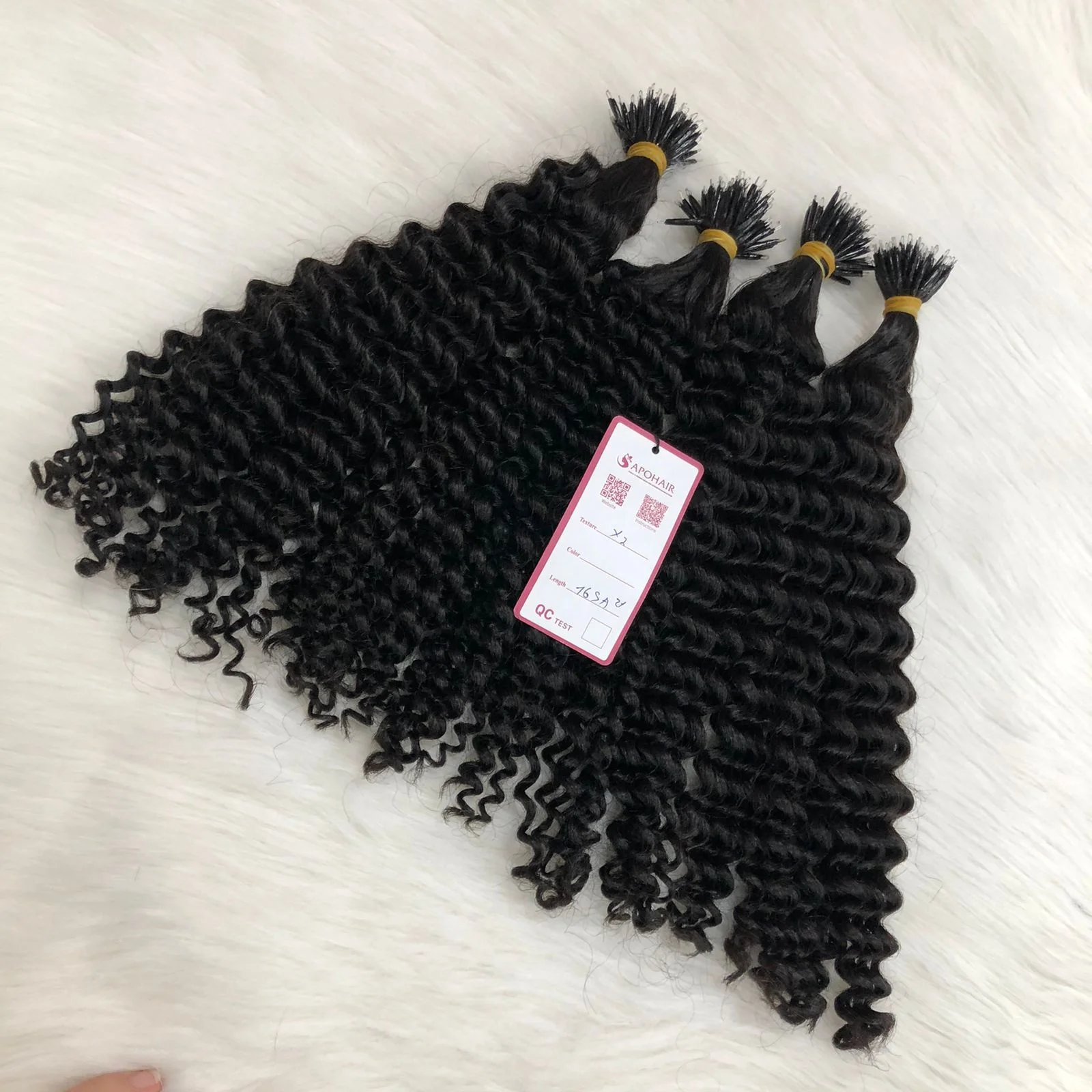 Wholesale Human Hair Extensions Wig manufacturer Microring Hair Extensions Unprocessed Full Cuticle Aligned Hair