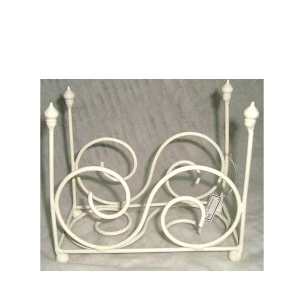 Home Hotel Restaurant Table Decoration Metal Napkin Ring And Holder With White Colored Napkin Ring