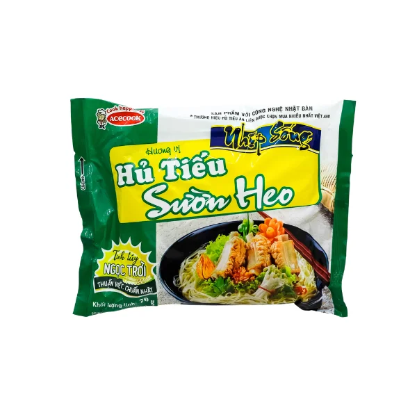 ACECOOK Rice Noodle Vietnamese Dried Noodle Instant Food Noodles Original with 0% Trans Fat & Cholesterol