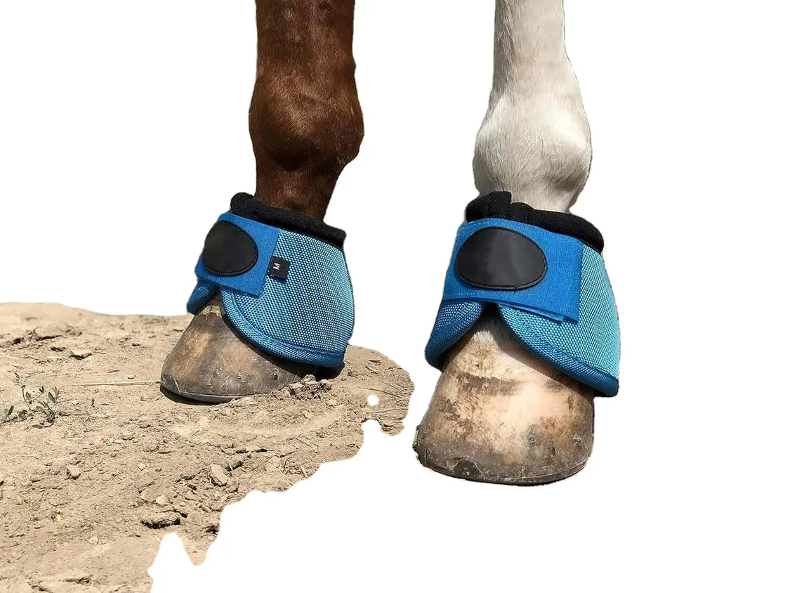 Horse Riding Brushing Bell Boots High Quality Horse Equipment Durable and Stylish Wool Brushing Boots for Training Jumping