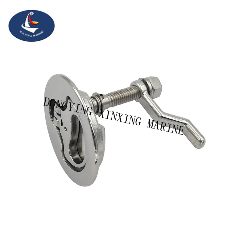 stainless steel Flush Pull Hatch Slam Latch Lift Handle  Lock for RV Boats Doors Hardware