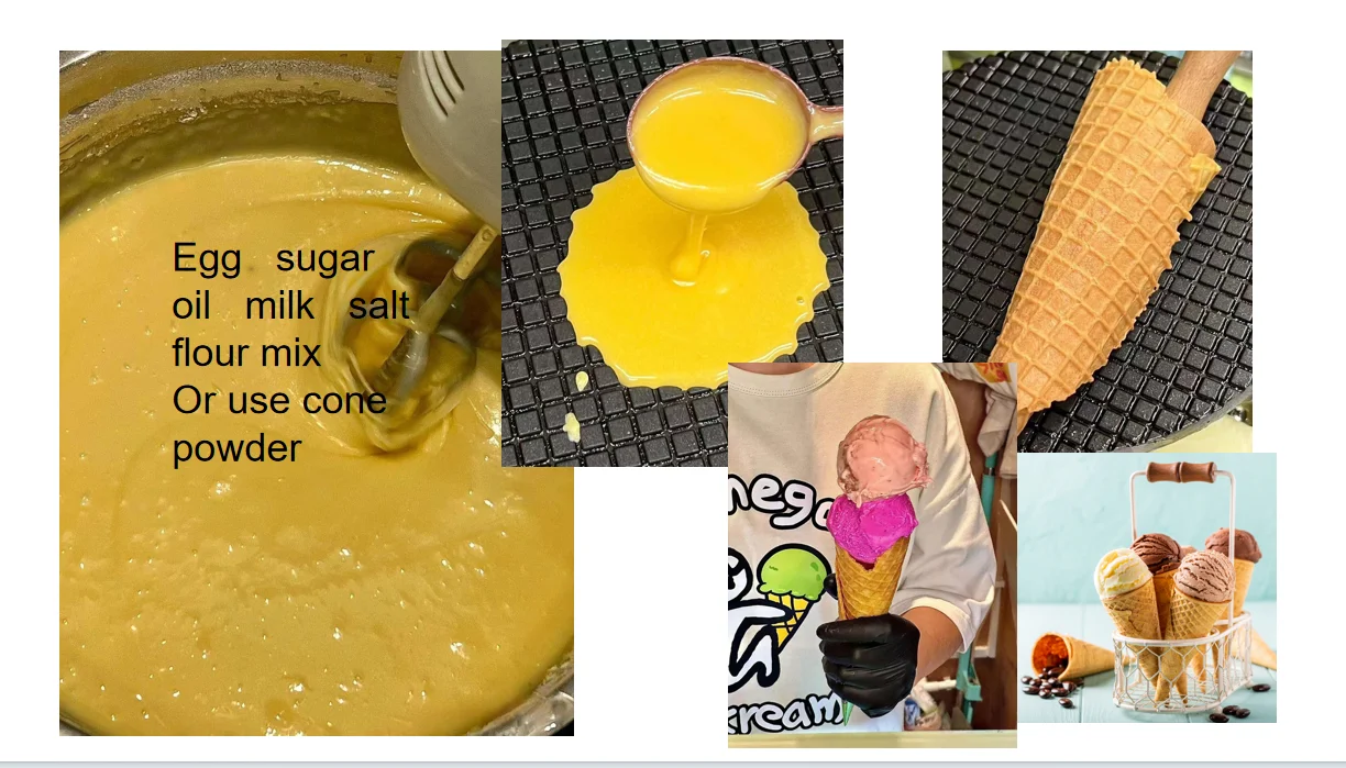 BRENU Ice Cream Cone Making Machine/ice Cream Cone Maker Buy Machine Makes Egg Waffles Roll egg Roll Machine
