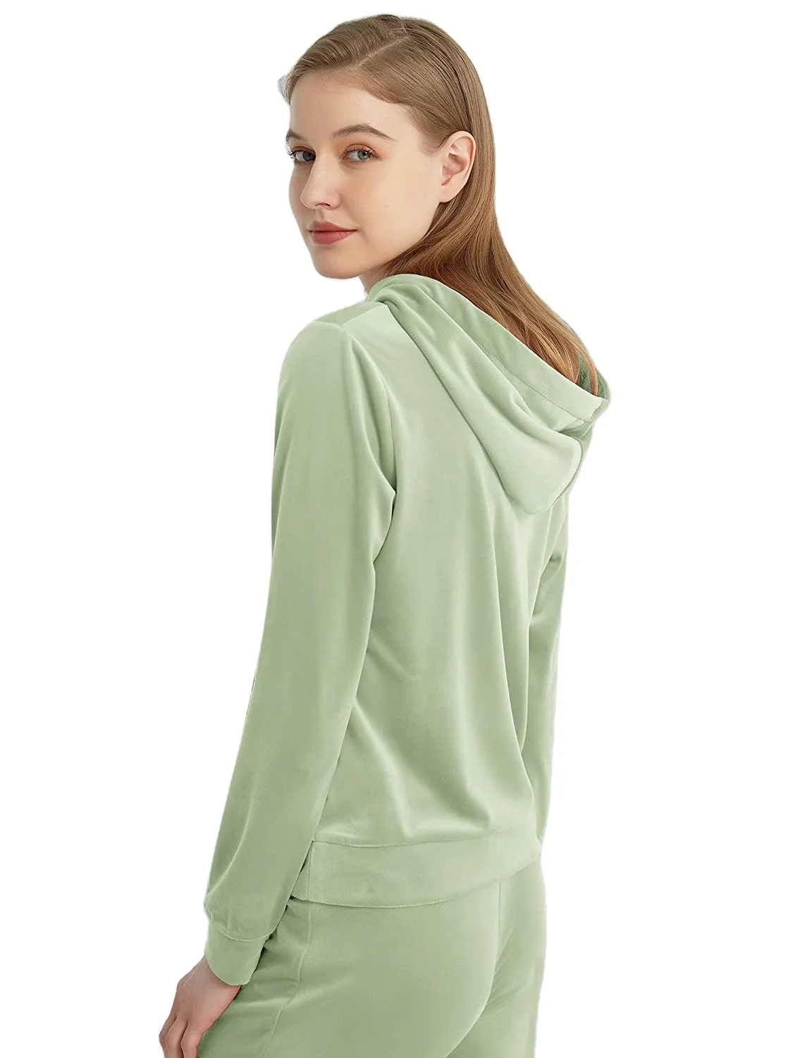 high quality stylish fashioned  fabric girls gym wear yoga bump exercise velour velvet tract suit