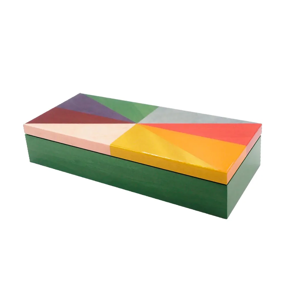 Дешевая Радужная коробка Лаковая декоративный дизайн шкатулка для ювелирных изделий из Вьетнама деловых подарков оптом во Вьетнаме