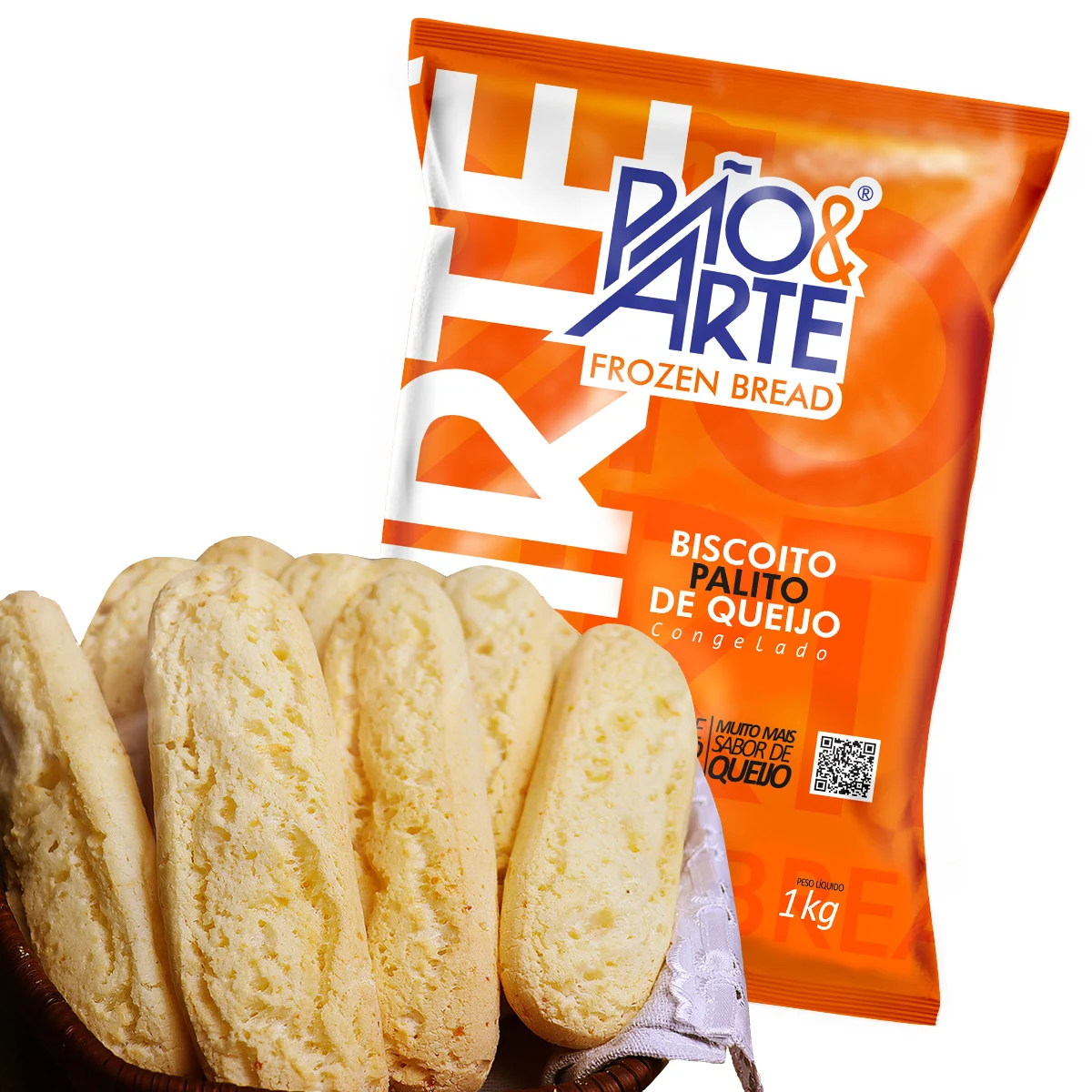 Frozen Cheese Stick Snack made with Tapioca Starch and Typical Brazilian Cheese Tasty and Salty Flavor 1kg Pack