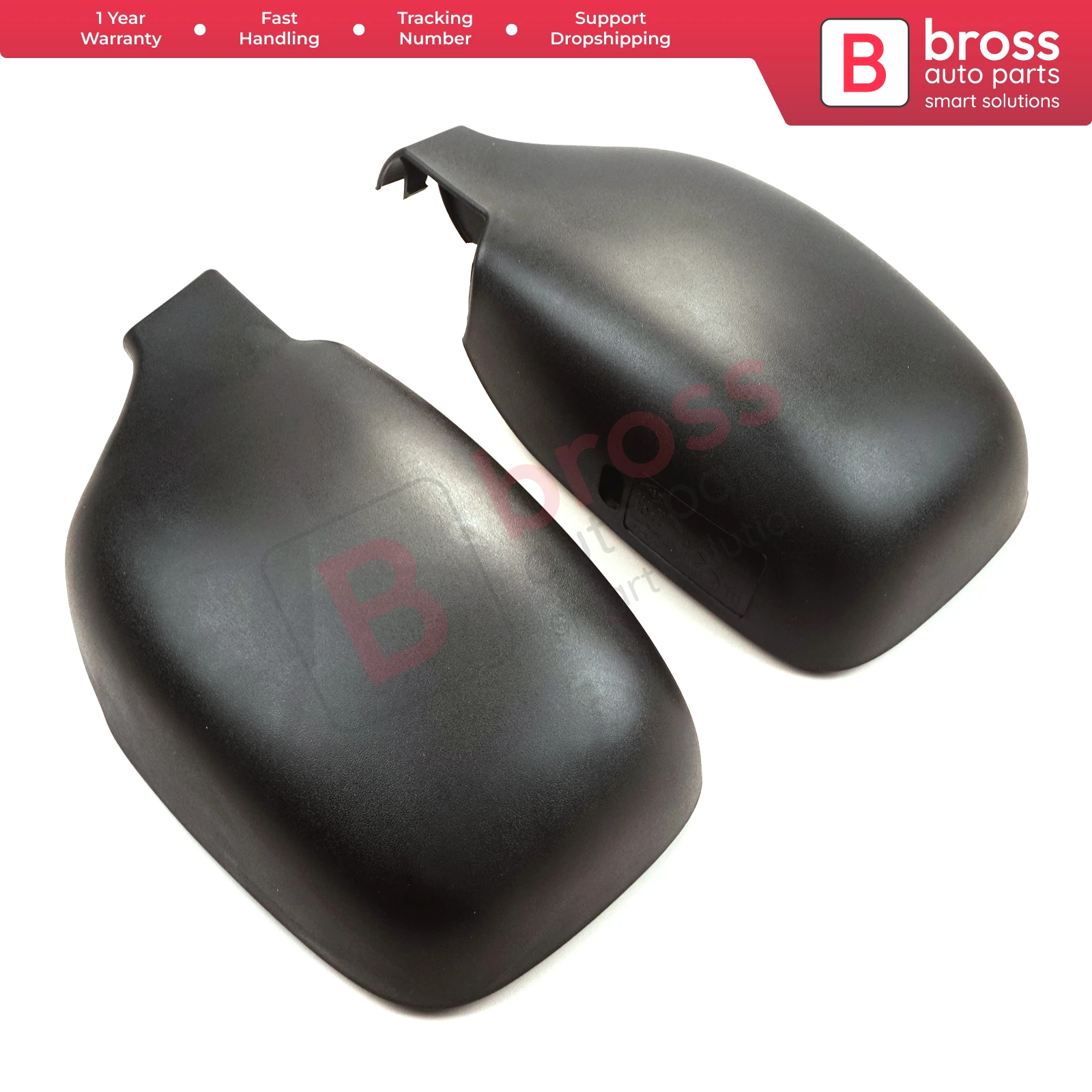 BSP1110 Side Wing Mirror Scull Cap Cover Left Right 8200245171 8200245172 for Renault Kangoo Nissan Kubistar 1997-2008 405