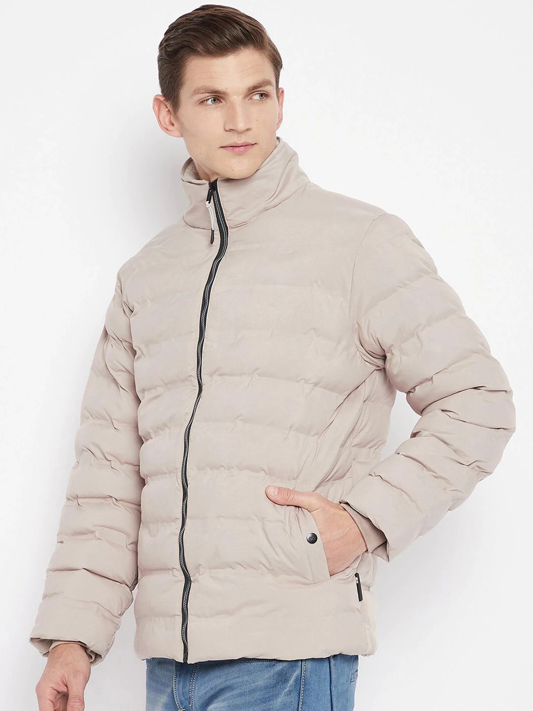 Custom Logo Men Puffer Jacket with Hooded / Parkas Thicken Padded puffer Jacket Windproof