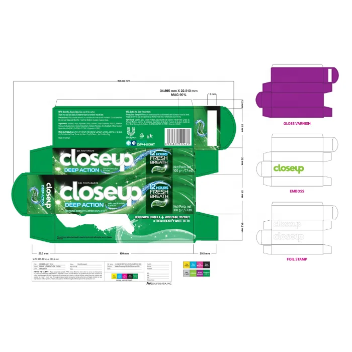 Close Up Toothpaste Menthol Fresh Teeth Whitening Closeup Toothpaste 60x100g Made In Vietnam Wholesale