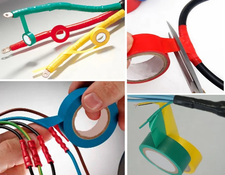 High quality flame retardant black PVC electrical insulation tape 20 meters for wire harness