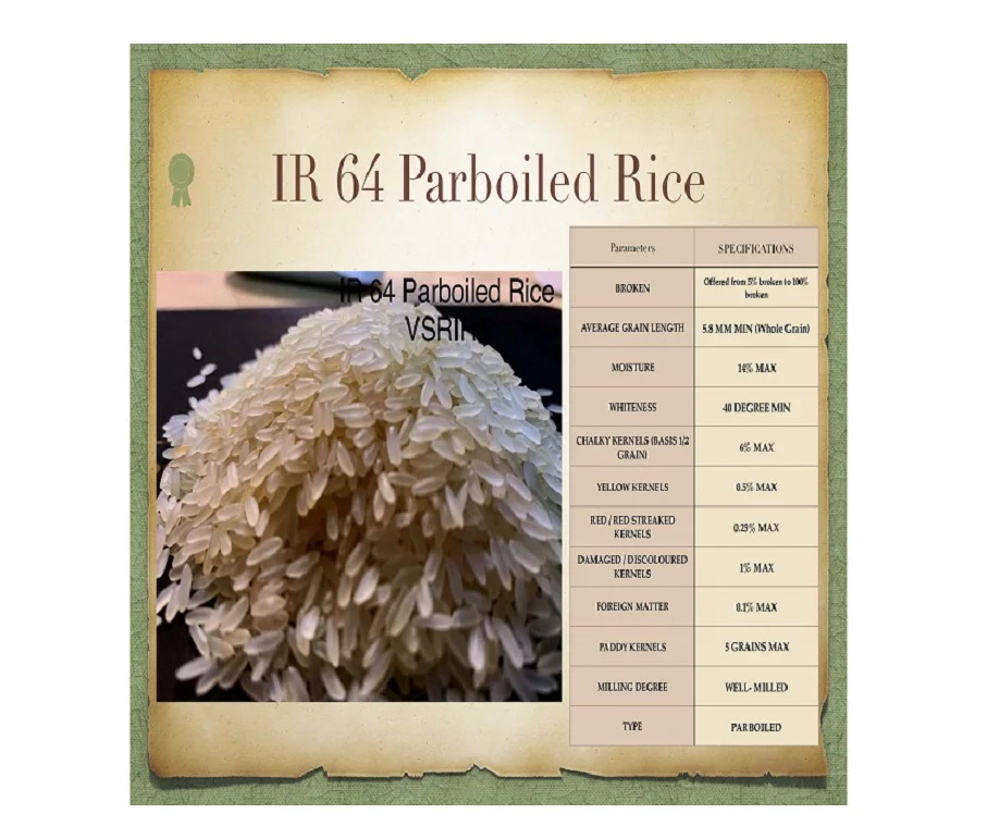 Non Basmati Rice  64 Parboiled Rice