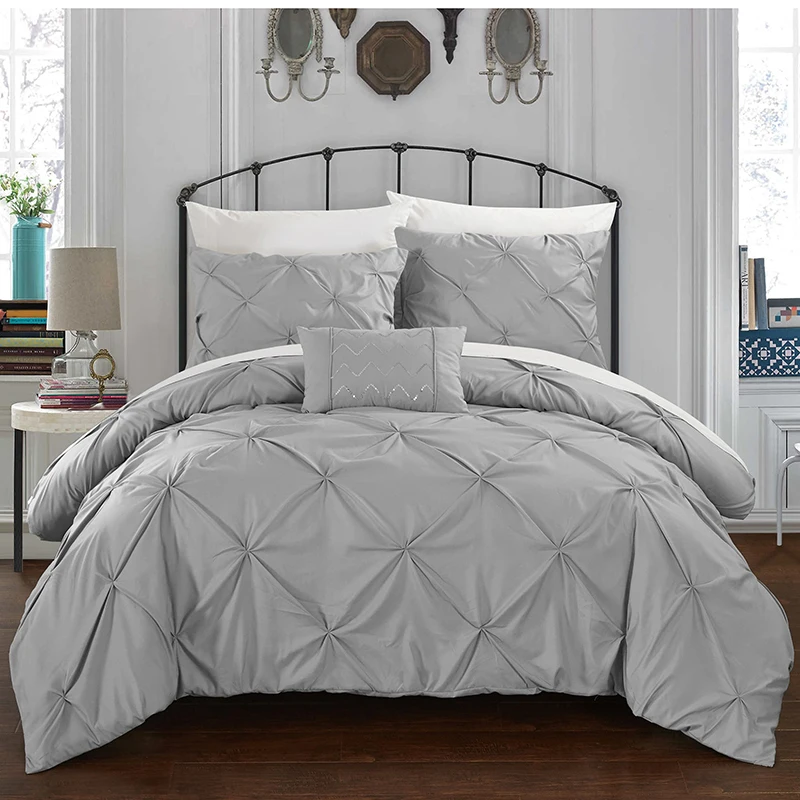 300 Thread Count Organic Cotton Deep Pocket Bed Sheet Set Fits up to 19 inch Mattress Queen Dark Blue OEM ODM style customized