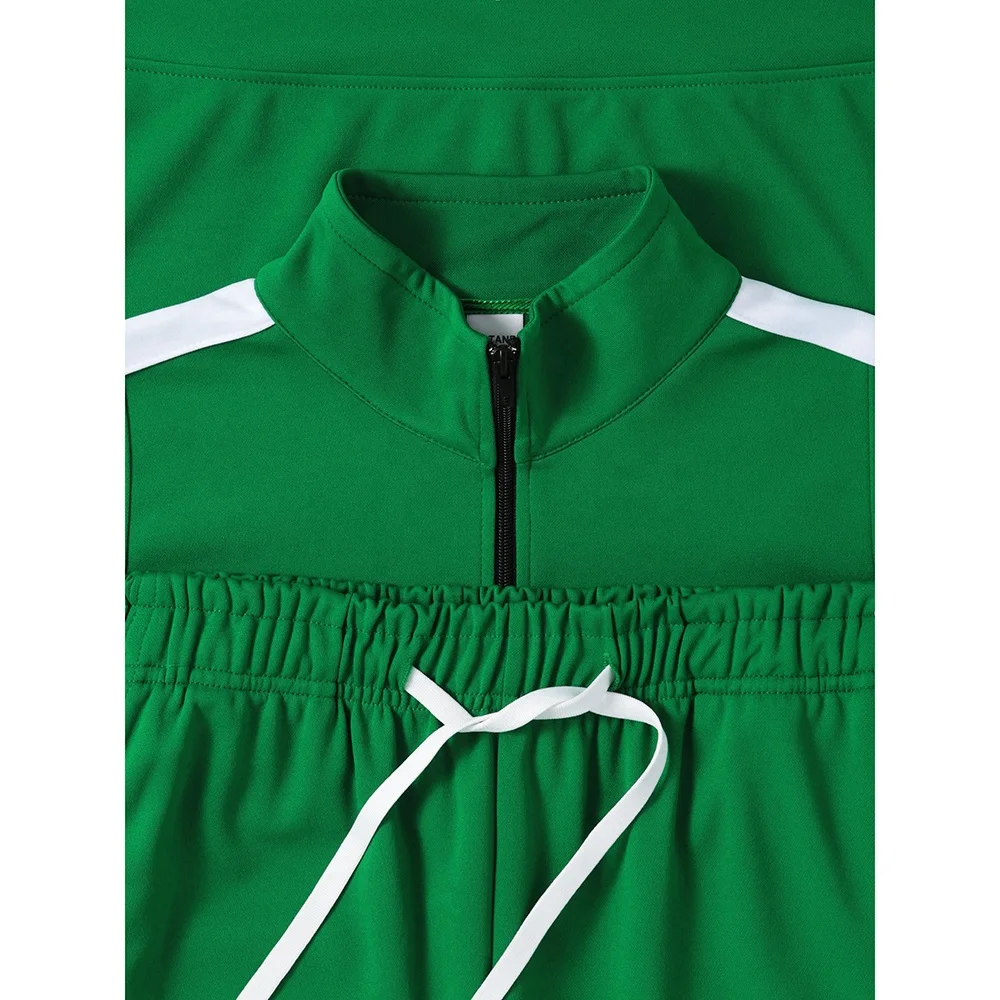 Apparel Processing Services For Men Tracksuit Full Zip Up Quick Dry Polyester Spandex Sportswear Joggers And Hoodie