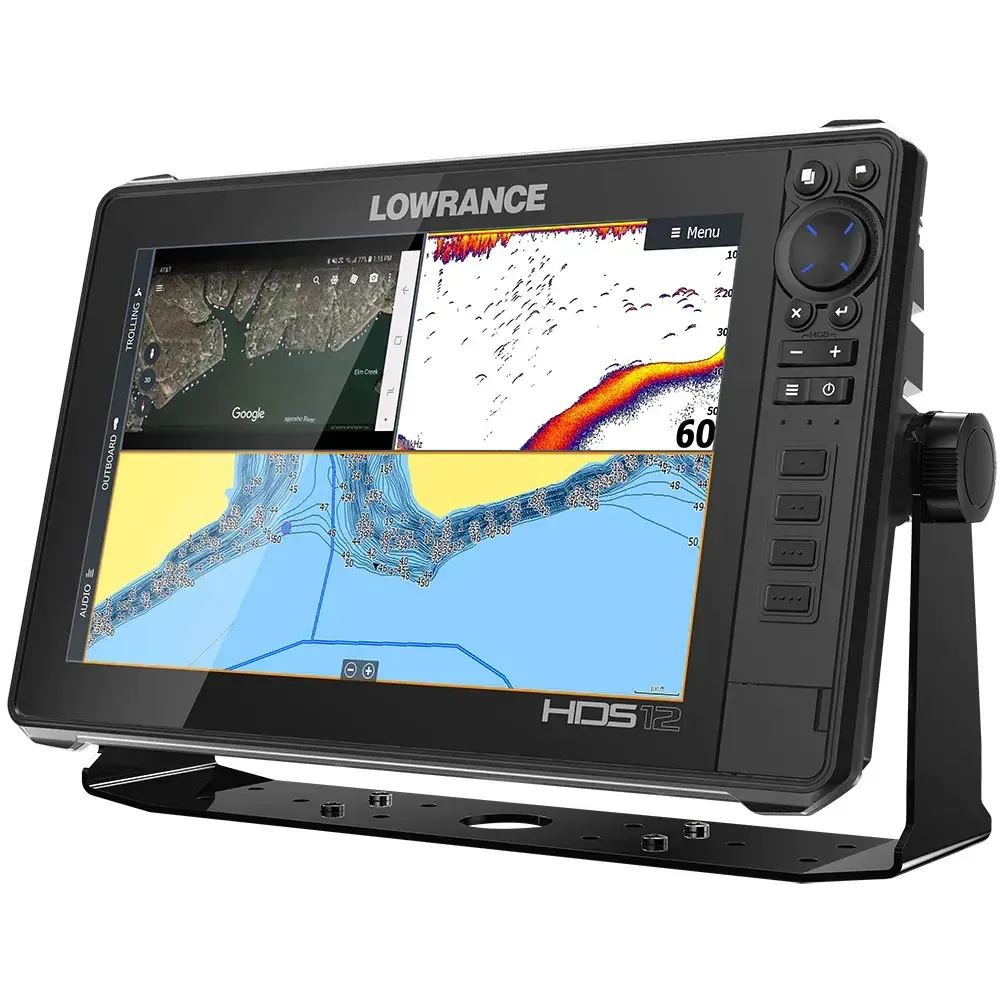 Sales Discounted HDS-12 Live Fish Finder with Active Imaging 3-in-1 Transom Mount Transducer C-MAP Pro Chart