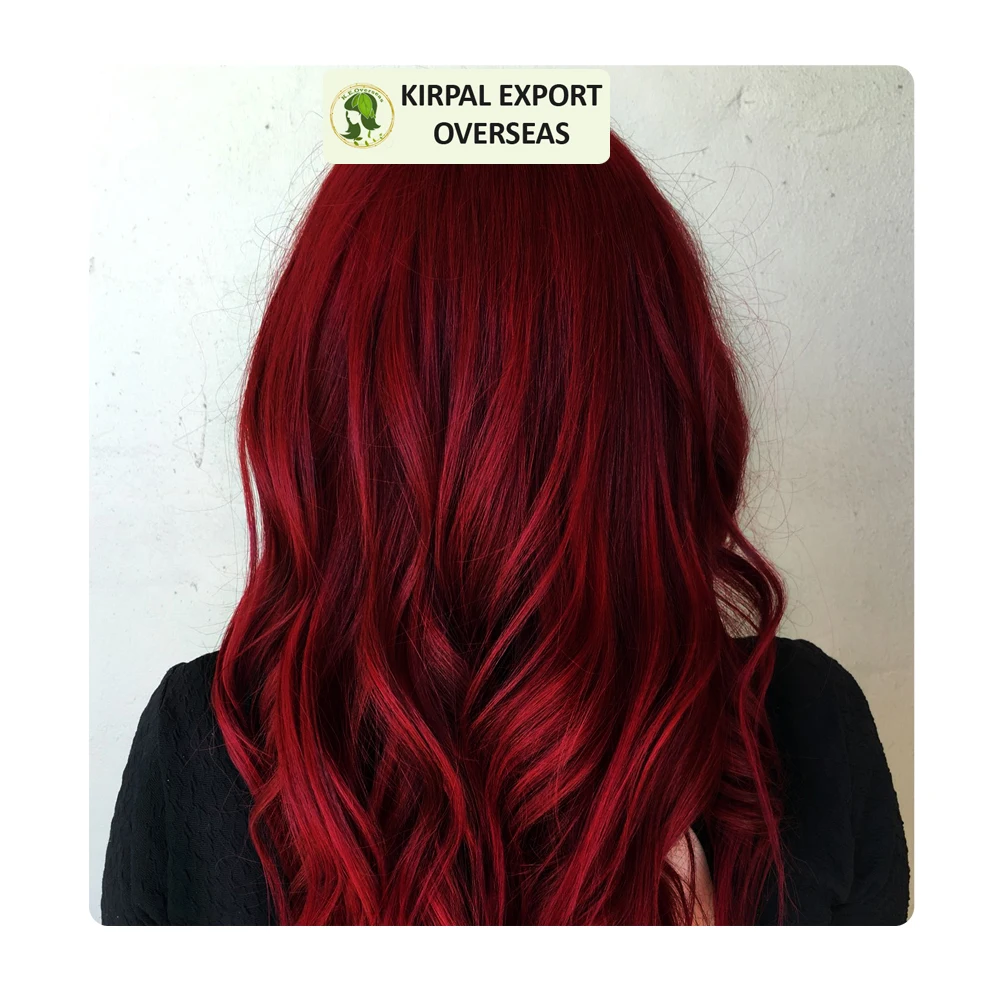 No Ammonia Chemical Free Organic Herbal Wine Red Semi-Permanent Finest Henna Hair Dye Best Selling Product 2024 Hair Color