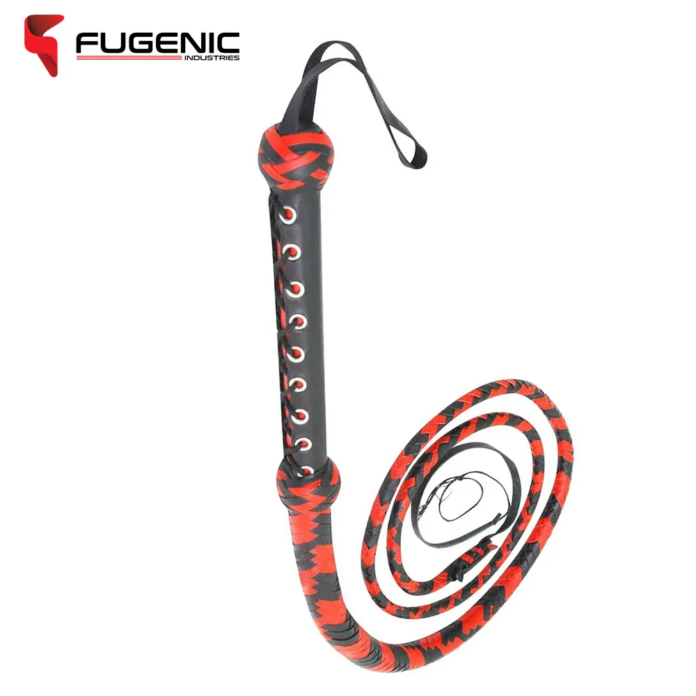 Bull Whips Real Cowhide Leather 6 Feet Long 12 Plaits Heavy Duty Leather Bull Whip BY Fugenic Industries
