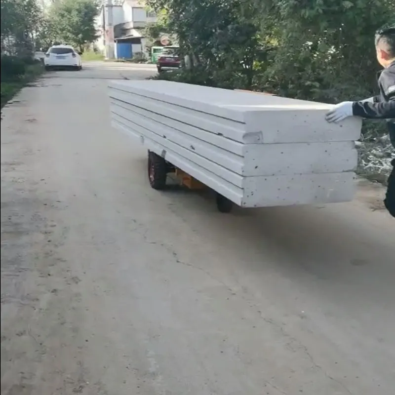 concrete wall panel carrying and transporting trolley