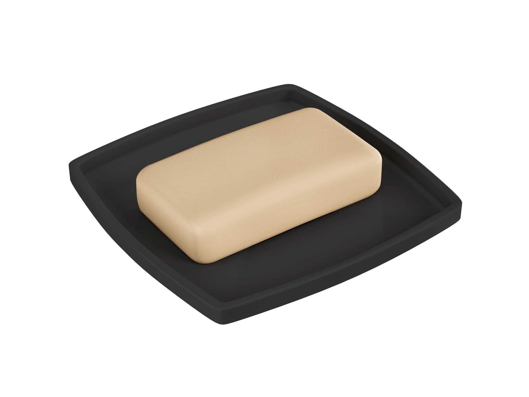 Modern Wall-Mounted Square Soap Dish with Drain Metal & Ceramic Box Soap Rack for Home & Hotel Bathroom Use