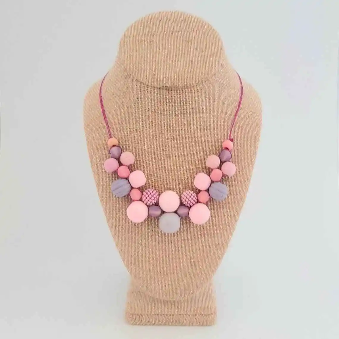 Most Popular Beads wood round shaped beads Wooden Necklace Chunky Fashion Necklace Wooden Necklace