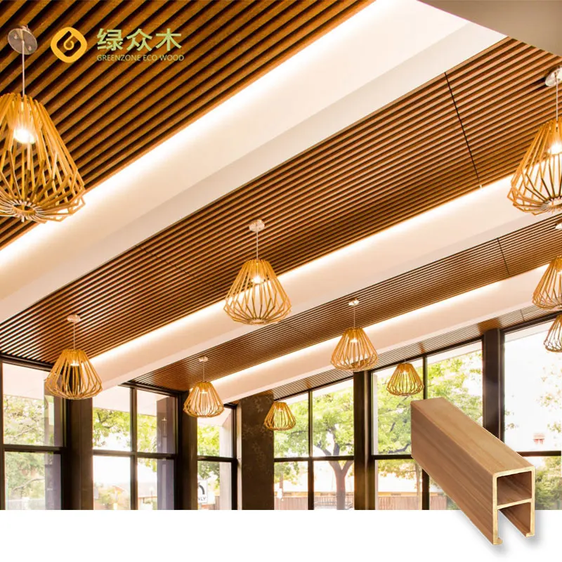 false ceiling designs suspended outdoor wood grain texture wpc ceiling panel