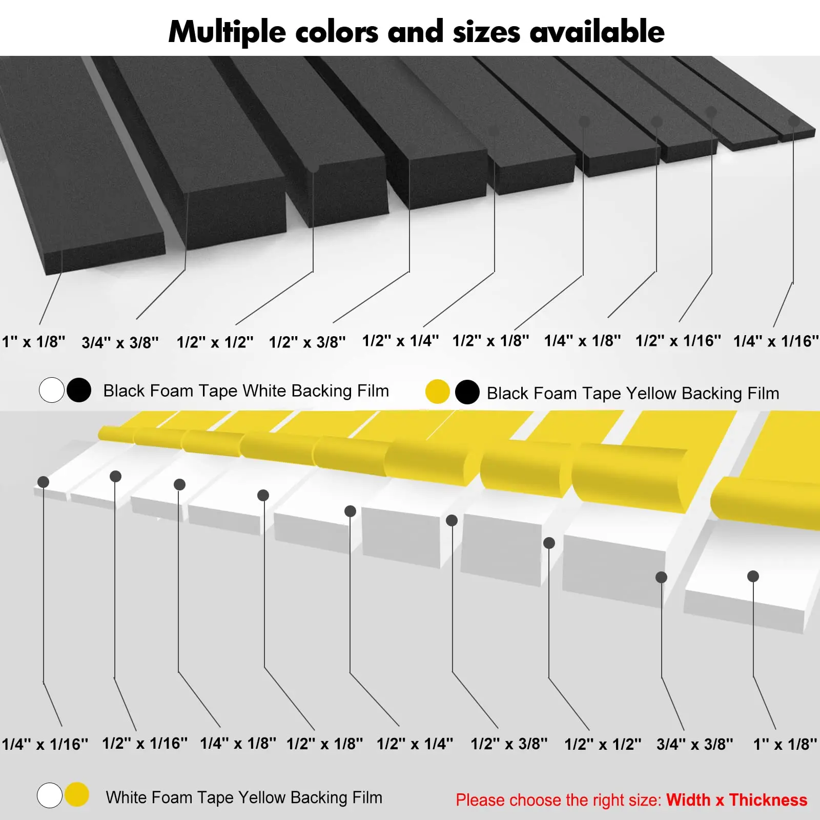 Double Sided Foam Mounting Tape Polyethylene Acrylic Adhesive Pe Foam Structural Glazing Tape For Weather Stripping Door Seal