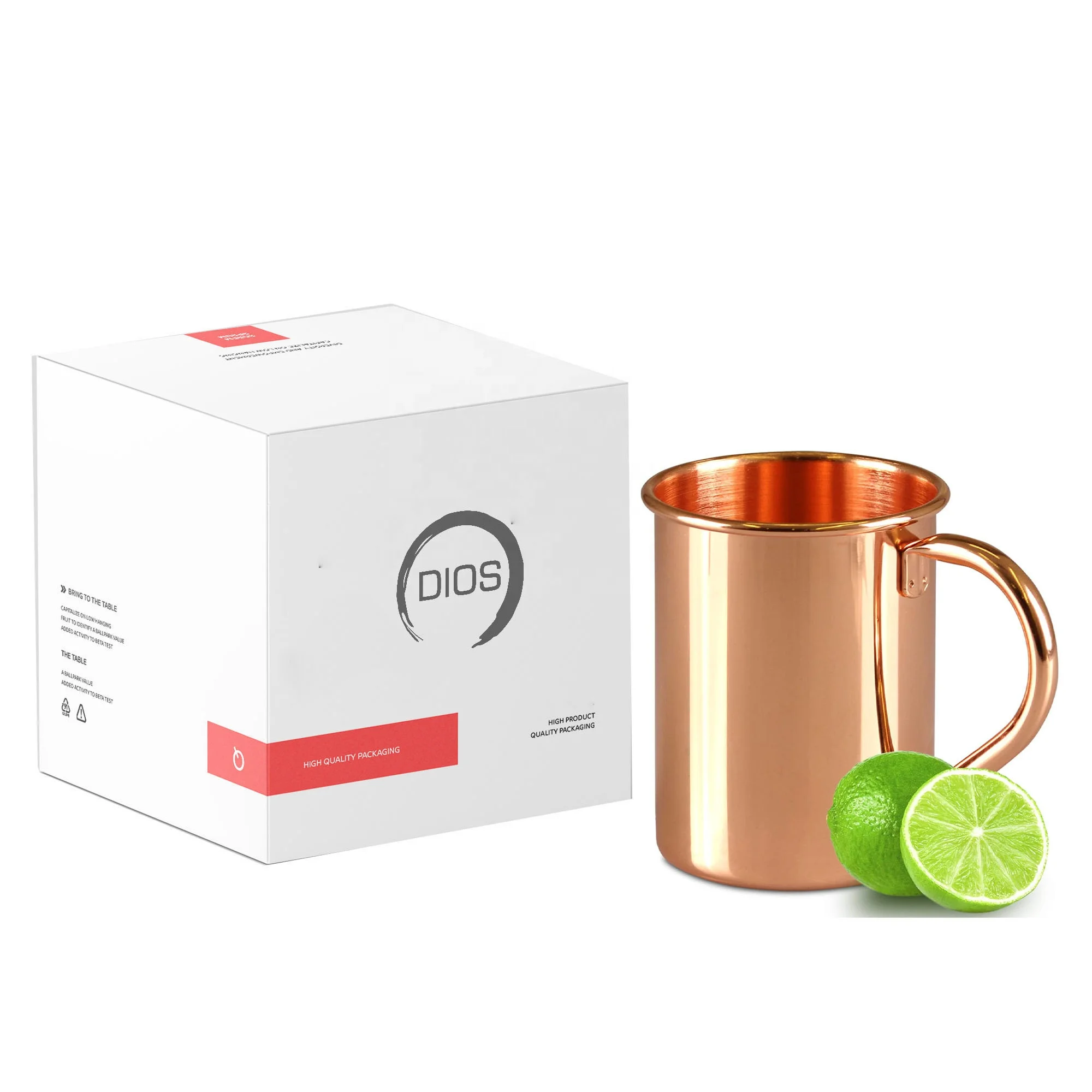 100% Copper Mug for Moscow Mule - Solid Pure