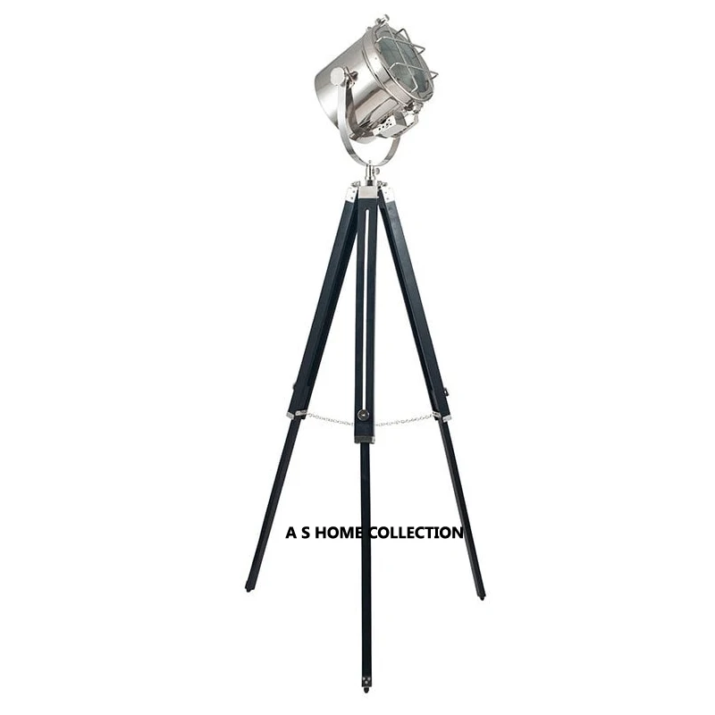 factory new design wholesale high quality living room decor sport light design wooden modern tripod standing floor lamp