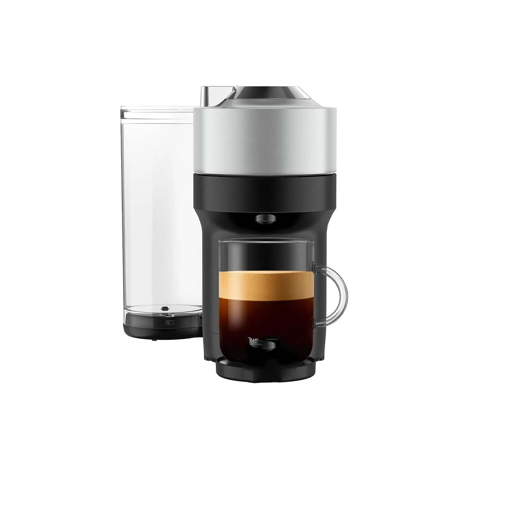 Nespresso Vertuo Next Deluxe Coffee and Nestle Ice Cream Buitoni Espresso Machine by with Milk Frother, Matte Black Chrome