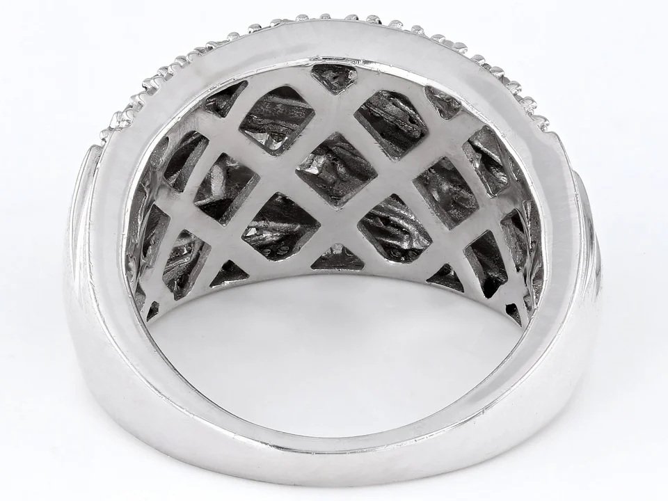 Round Sterling Silver Rings Lab Diamond Engagement Star Baguette Cut Iced Out Diamond Hip Hop Ring Certified 5925 Silver jewelry