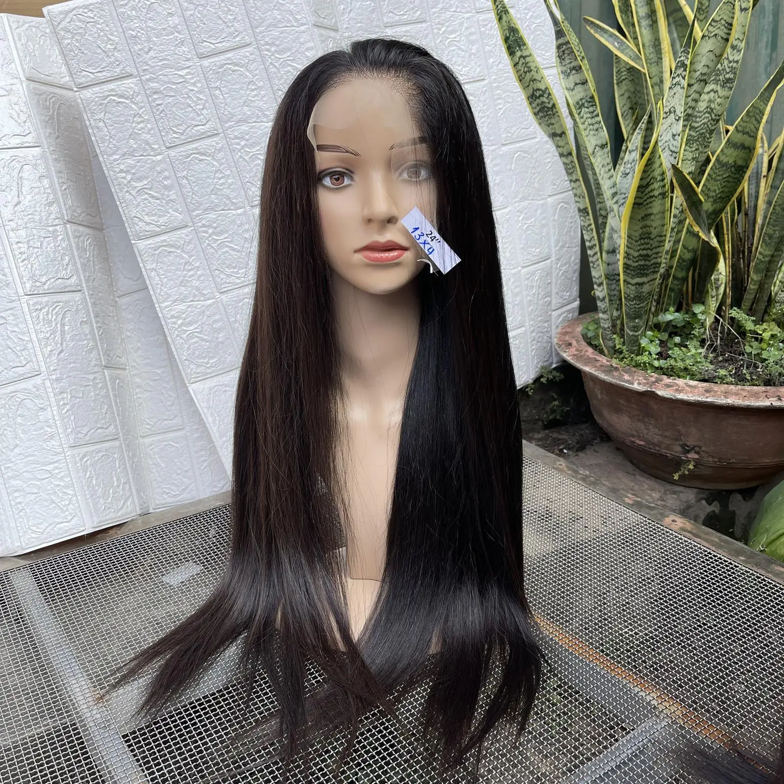 Оптовая продажа высококачественные парики из натуральных волос на сетке спереди прямой парик с прозрачной сеткой по заводской цене