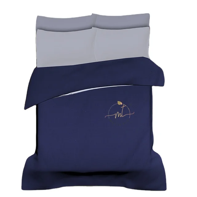 Handmade 100% Cotton Duvet Cover Set Solid Dyed Natural Color Luxury Home Hotel 60*90 inch 200TC Plain Zip Manufacturer Direct