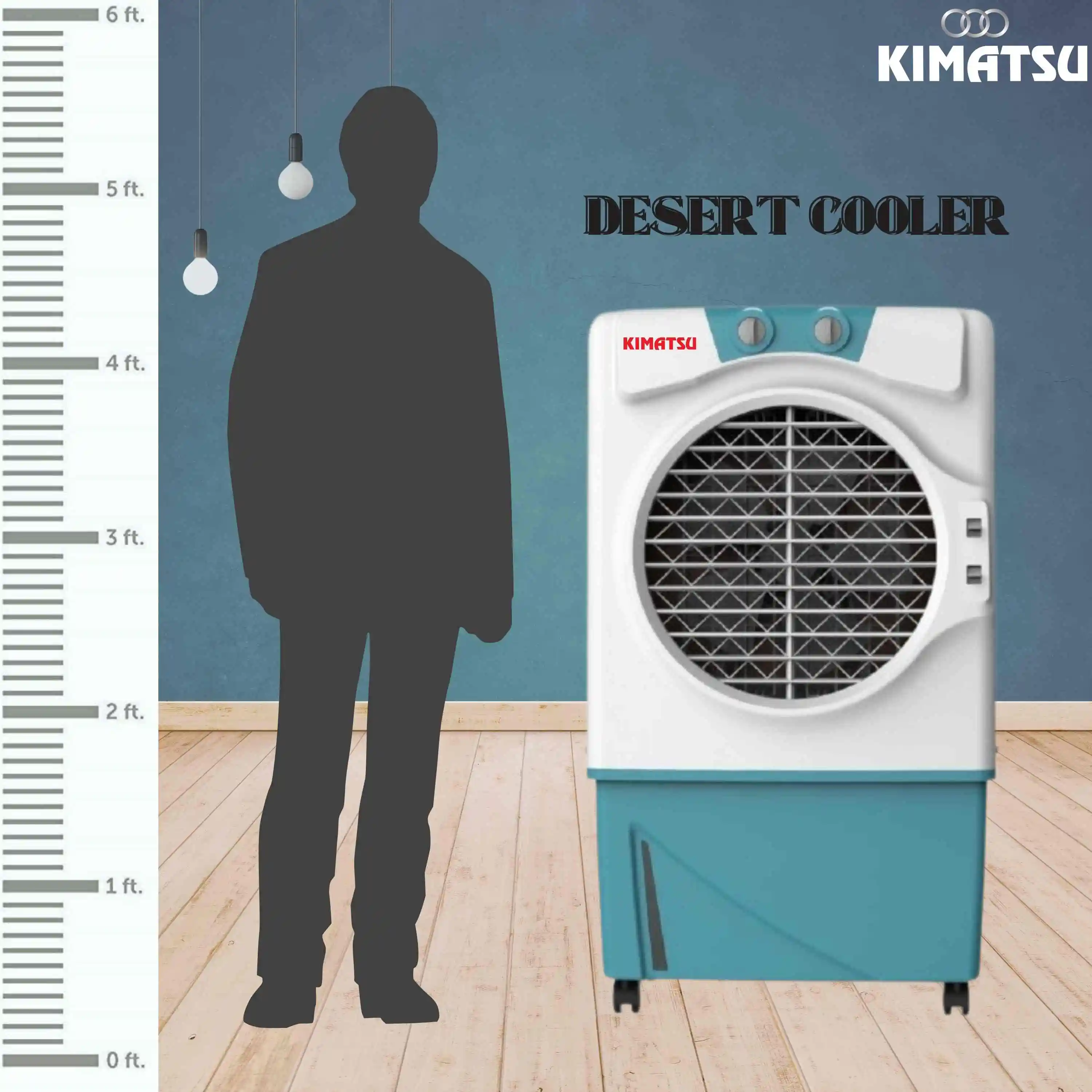 High-Efficient 90-Liter Tank Pad Desert Cooler Water Level Indicator 3 Honeycomb Cooling Pads 20 Hours Tower Water Pump New