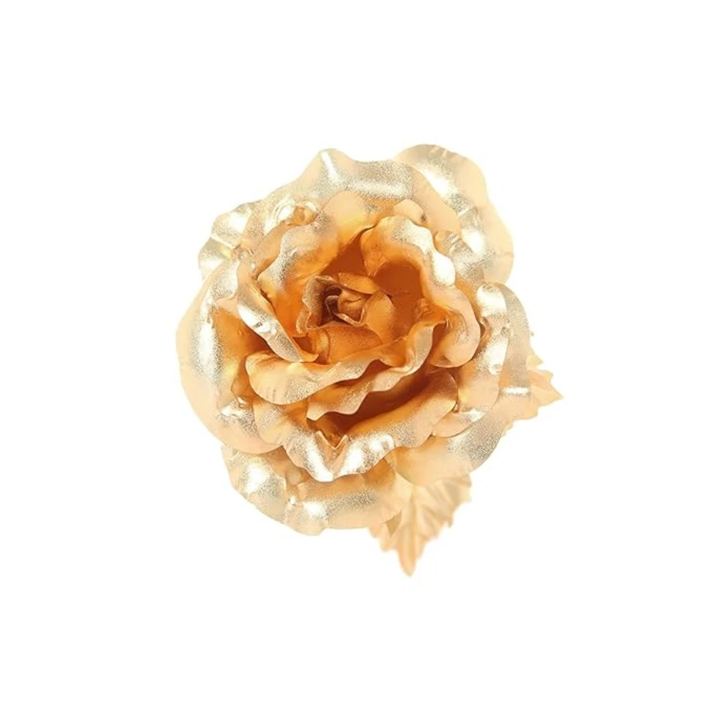 Antique 24k Gold Rose Metal Material Gold Plated Rose Wedding Decorative Roses For Hot Sale By Royal Home Collection Suppliers