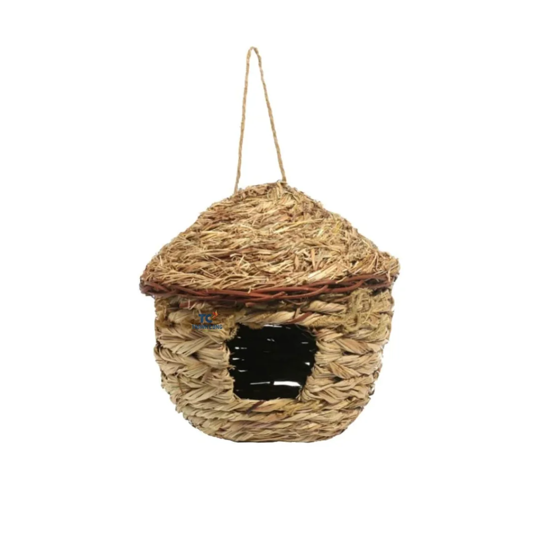 Wholesale Resting Place for Birds, Hanging Natural Grass Bird Nest, Hummingbird House Handcrafted Hut