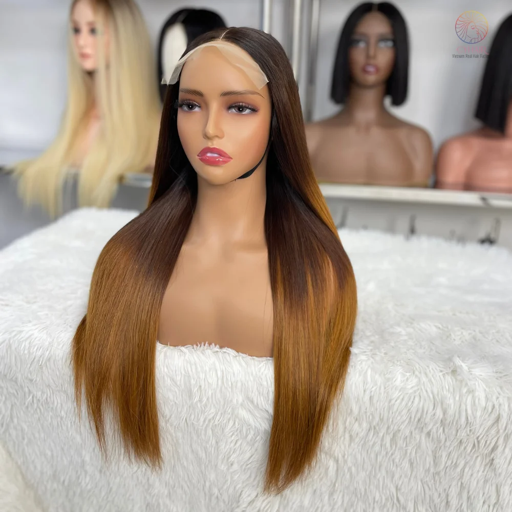 Super Hot Vietnamese Remy Hair Wigs Double Drawn Hair 4X4 Closure Wigs Bone Straight Human Hair Wig 22 Inches