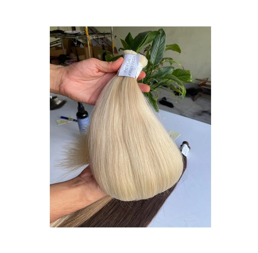 Новые брендовые волосы оптом супер двойное наращивание волос с выравненной кутикулой 100% натуральные Remy низкая цена