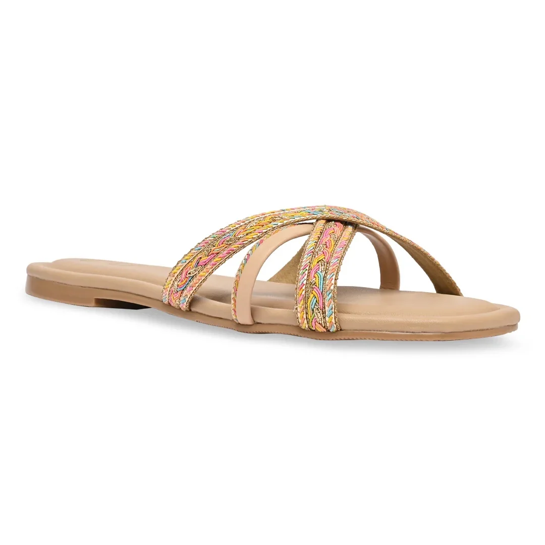 New Design women sandal slipper for minimal look Elegant stylish ladies slipper for summer 2024 ethnic, casual, outdoor sandals