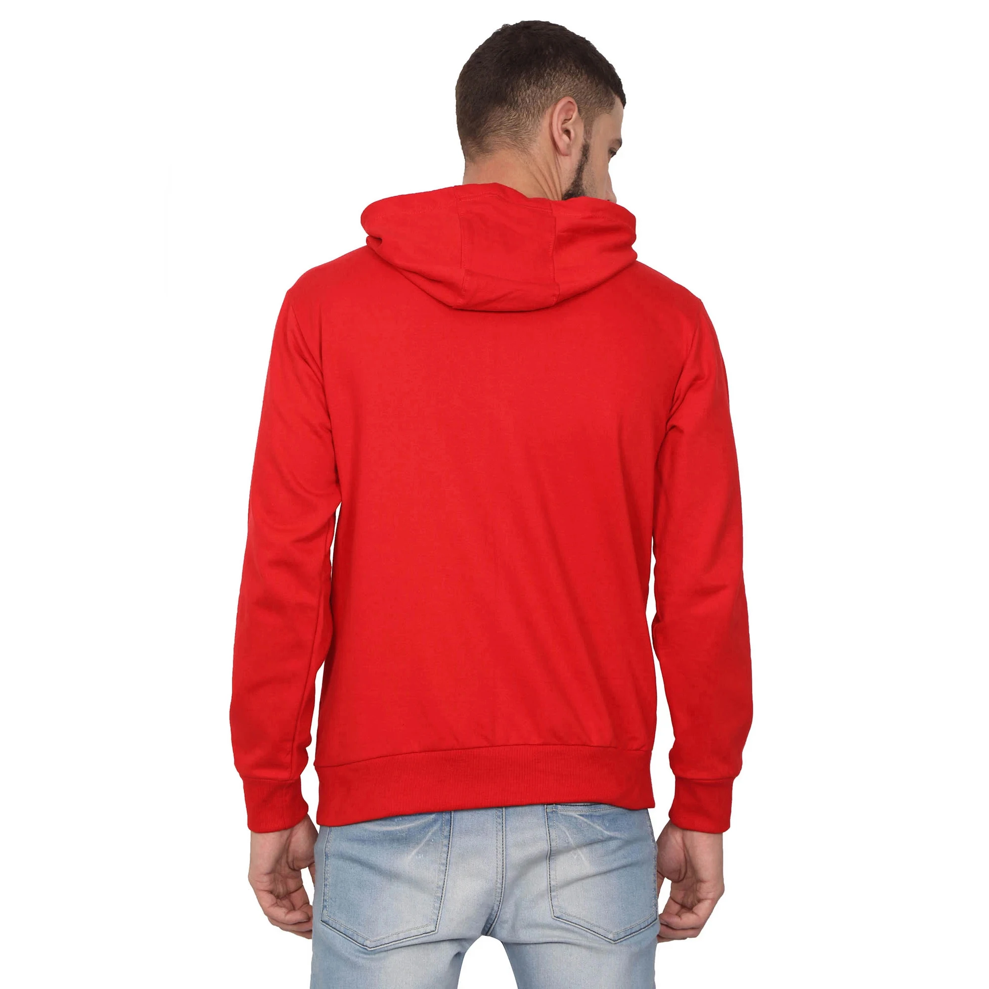 Anti-pilling 8XL Plus Size Custom 350gsm French Terry Blank Zip Up Hooded Hoodie With Pocket