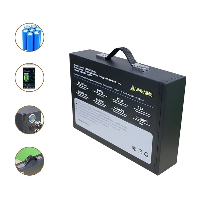 Wanhong Lithium 18650 51.8V 39Ah High rate ev battery pack ev conversion kit for motorcycle