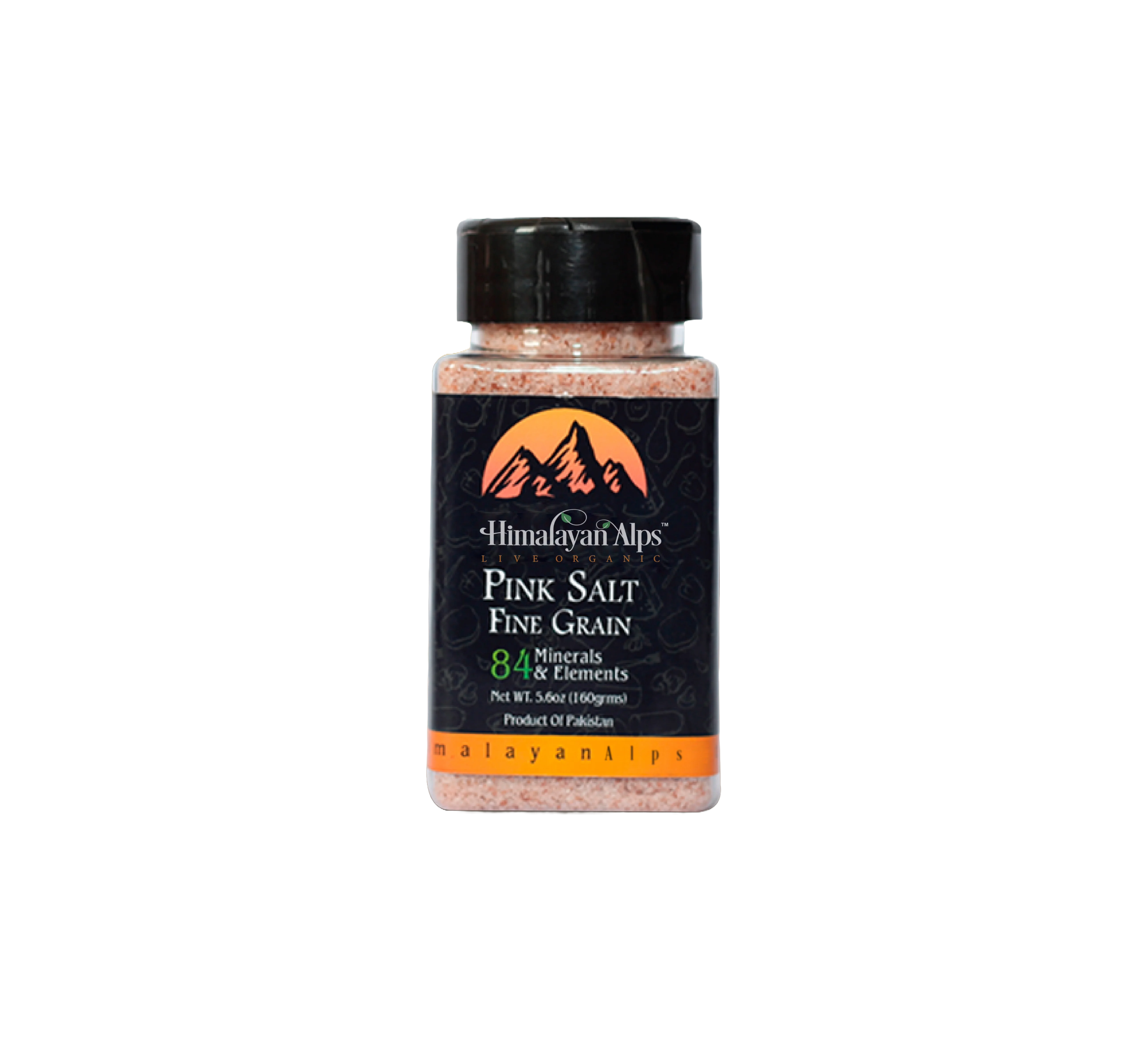 Гималайская Розовая Соль мелкого зерна (сетка 0,20-50) в шейкере-бабочке 160 г поваренной соли, удобной для использования каменной соли, порошкообразной формы