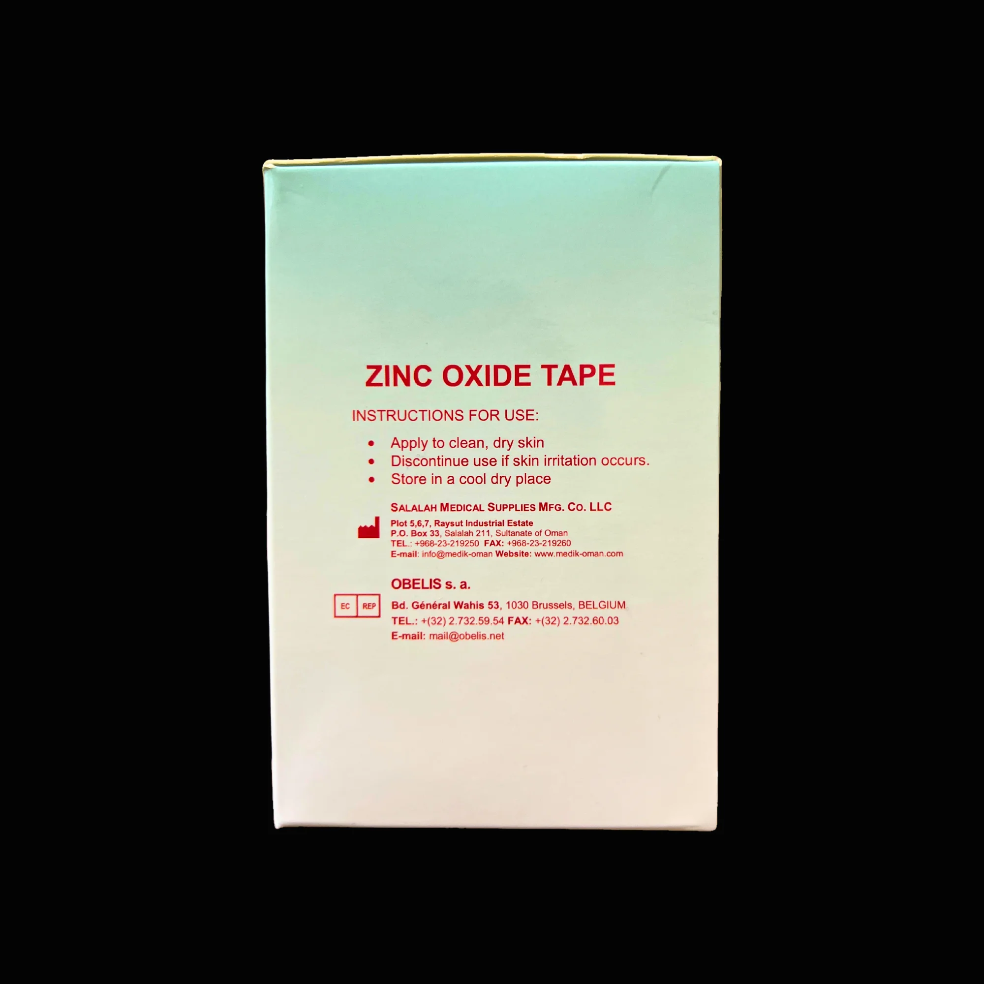 7.5cm Cotton Zinc Oxide Surgical Tape Medical Adhesive Tape for Bandages and Wound Care