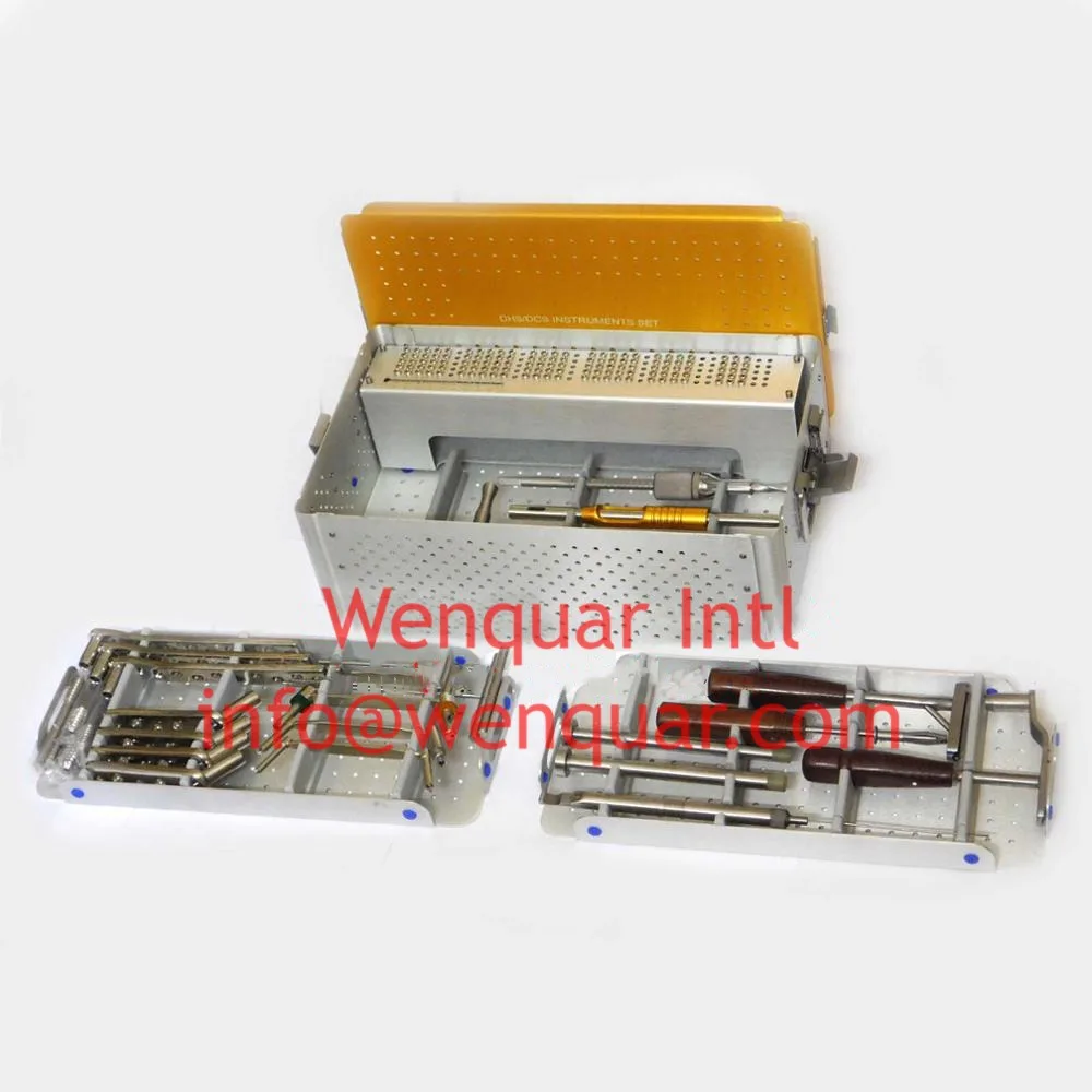 Высокое качество ортопедические DHS/DCS инструменты и имплантаты набор из нержавеющей стали Preimum класса