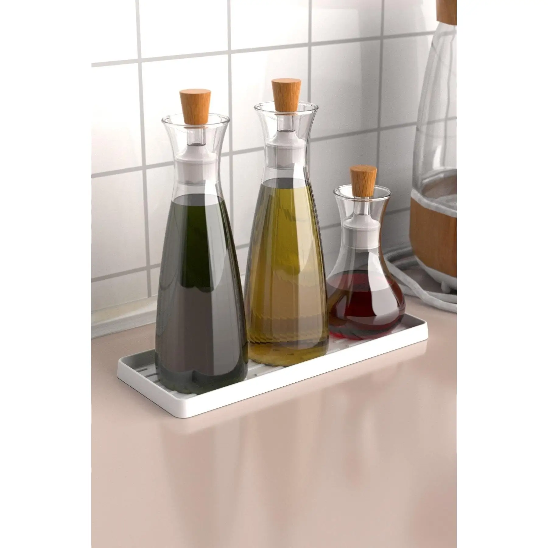 Silicone Oil Pot Oil Bowl Stand Base, Multi-Purpose Organizer Presentation Holder, Soap Dish Stand, 26x10 Cm