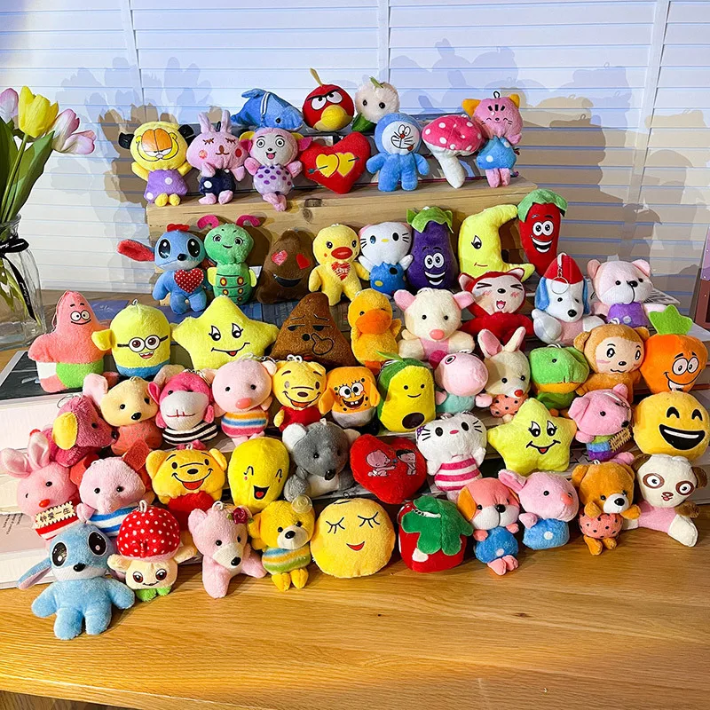 2022 Creative custom10cm plush doll animal claw machine doll wedding gift stuffed animal toy for crane machine