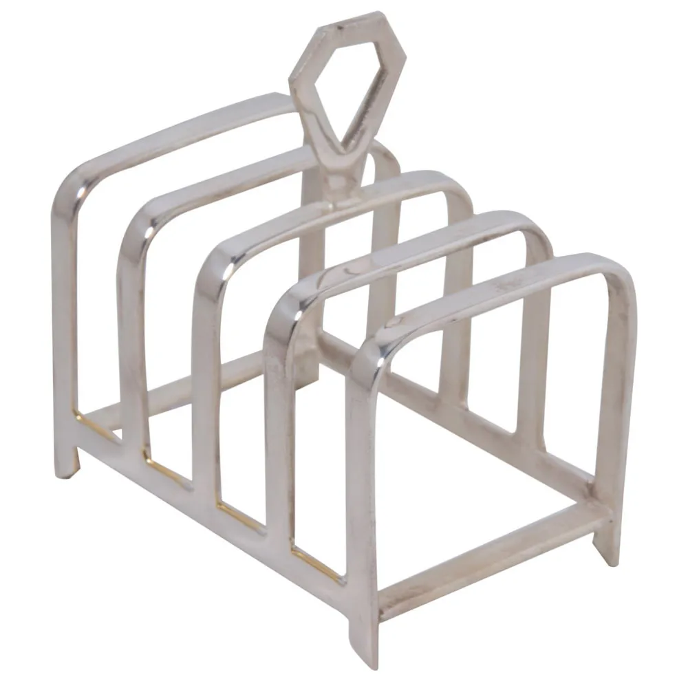 Four-Slice Toast Holder Rack Table Organizer with Resistance for Daily Use Enhances Table Composition