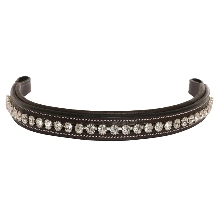 Elegant & Attractive White Crystal Brow band  Horse Brow band  Horse Round Crystal Brow band Manufacturer