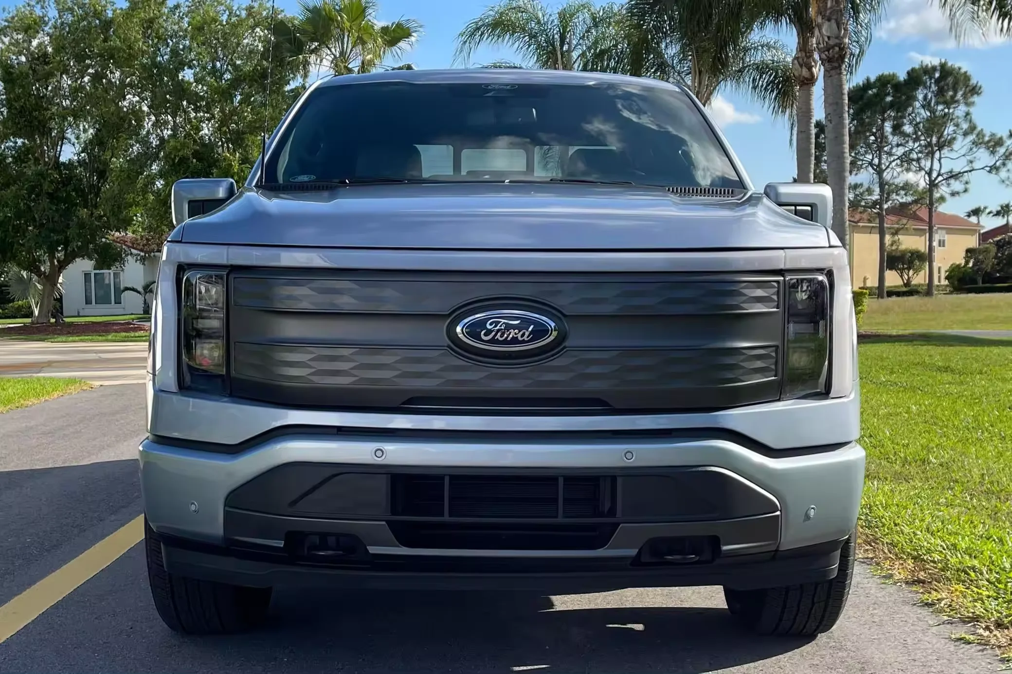USED 2022 Forr_d F-150 Lightning Lariat Iced Blue Silver ~1400 Miles Dual-Motor 4WD Tow Technology Package Dual Electric Motors
