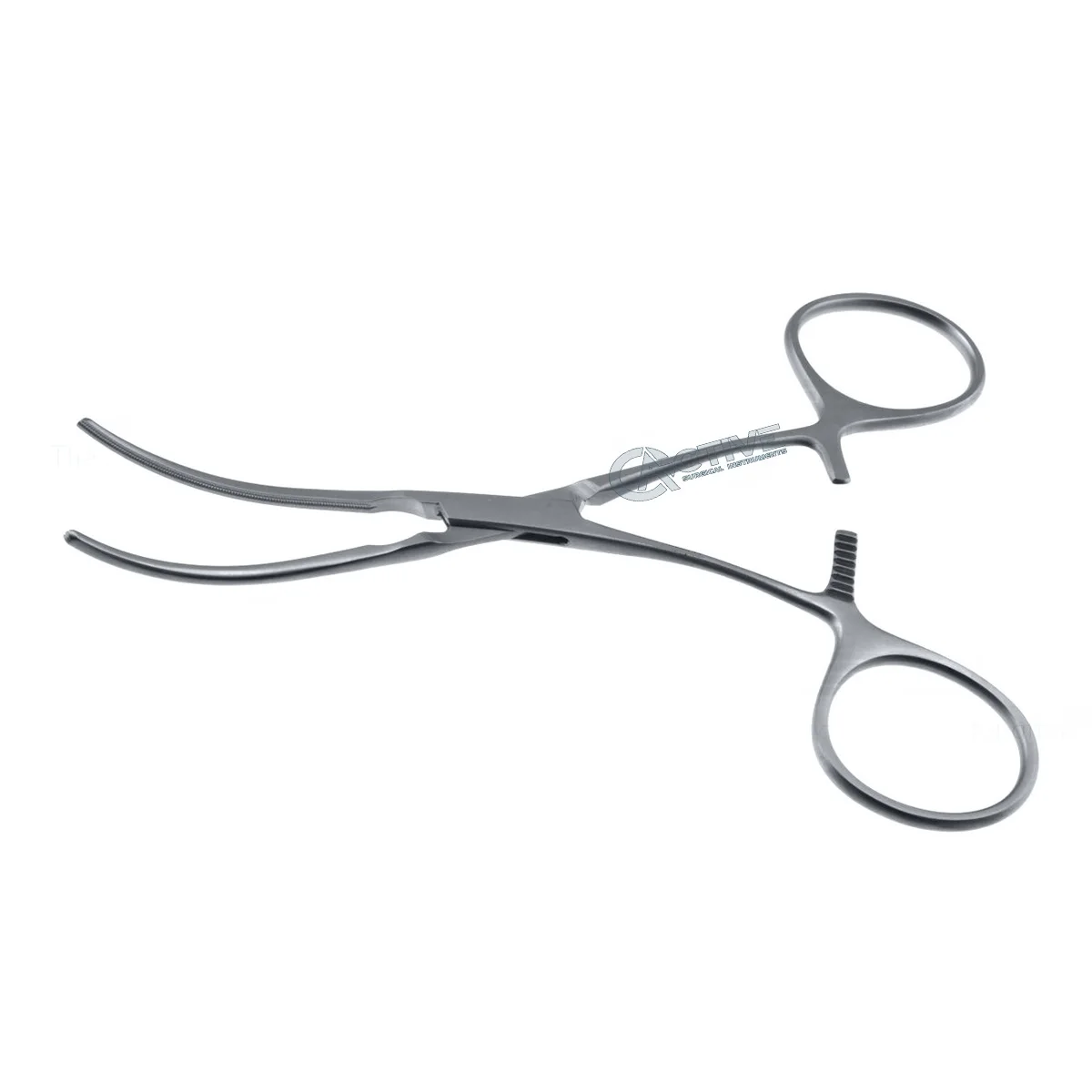 DeBakey Bulldog Clamp 14cm angled 90, 4 cm long atraumatic jaws ring handle Cardiovascular Instruments Stainless Wholesale CE