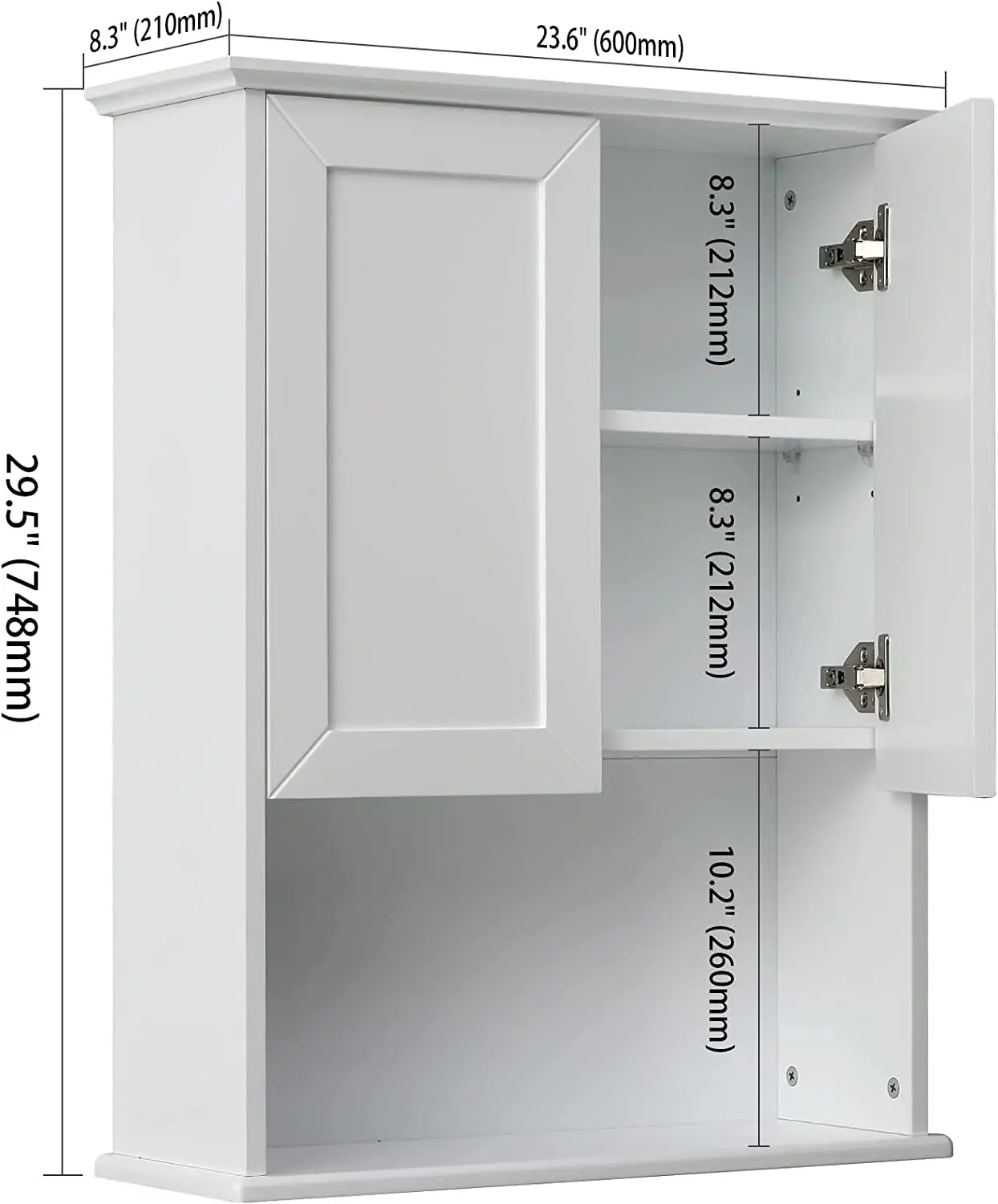 Classic Mini Wall Closet Cabinet Toilet Storage Wooden Scratch resistant Water Proof with Affordable Price
