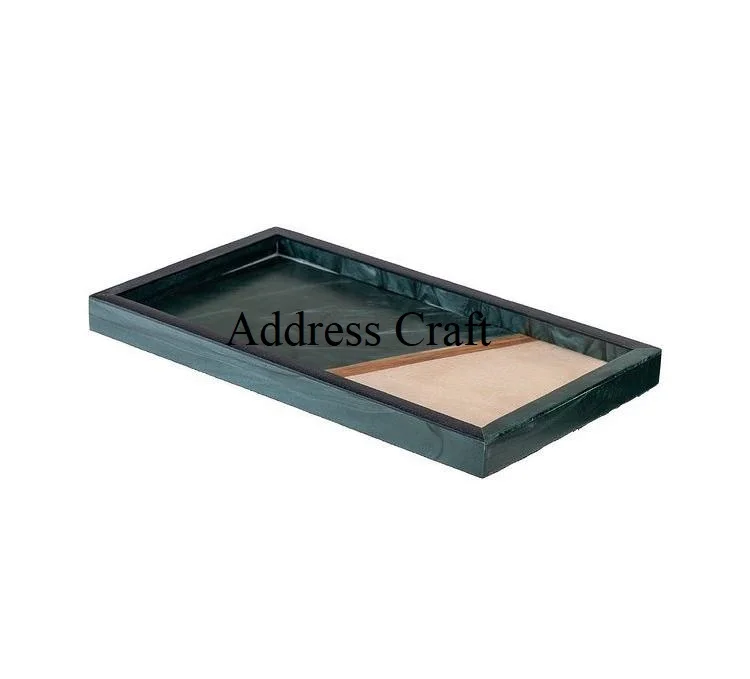 Оптовая продажа заводская цена многоцветный Новый стильный поднос высококачественный полимерный для домашнего отеля ресторана декоративный мраморный